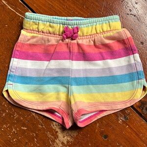Rainbow stripe shorts